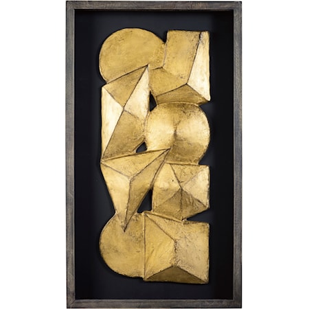 Grantton Antique Gray/Gold Finish Wall Decor